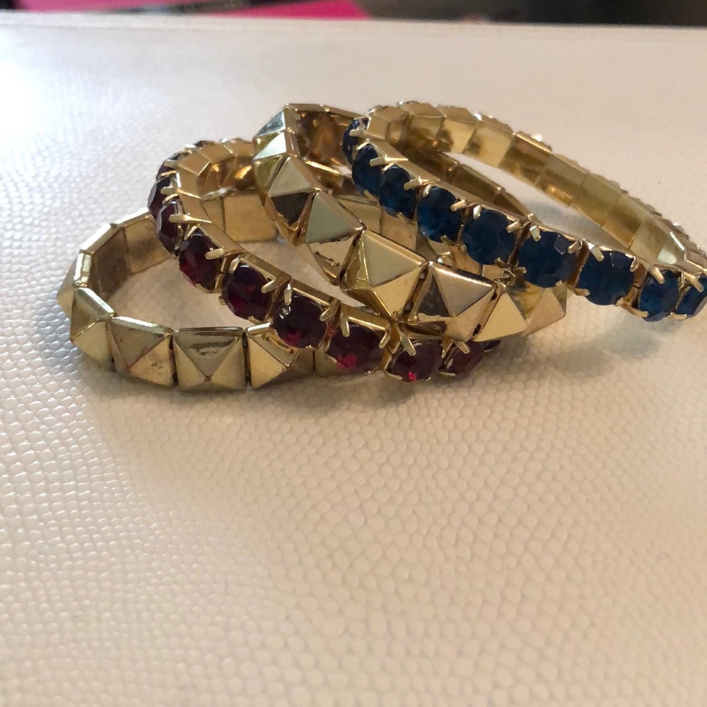 Gemstone bracelet set